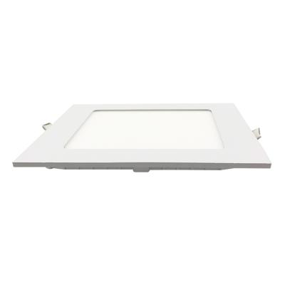 China hotel & home & office & indoor lighting CE RoHS certified square led panel light 6w 9w 12w 18w 24w ceiling recessed ultra thin led downlights for sale