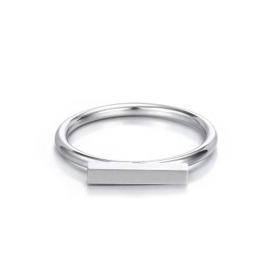 China CLASSIC simple geometric ring character ring stainless steel titanium steel titanium steel ring for sale