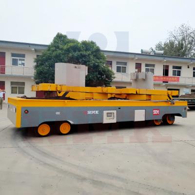 China Vorgefertigte Betonkonstruktion Transfer Trolley 50T Trackless Transfer Cart zu verkaufen