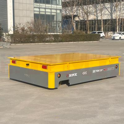 China 20T Electric Platform Truck  With Steering Wheels Transfer Trolley zu verkaufen