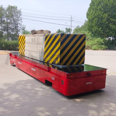 China Heavy Duty Battery Powered 10 Tons Steel Pipe Battery Transfer Cart zu verkaufen