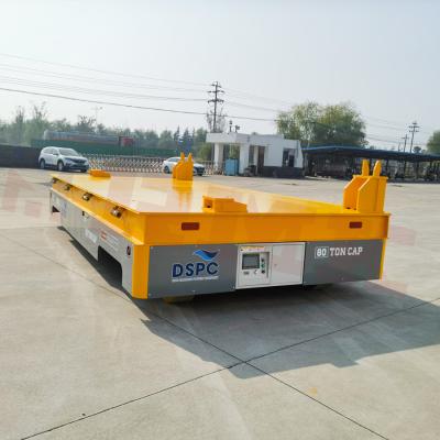 China Heavy Duty 80 Tons Material Hydraulic Turning Battery Transfer Cart zu verkaufen