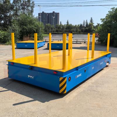 China Steel Pipe Transportation Frame Transfer Cart Electric Battery Trackless Transfer Cart for sale