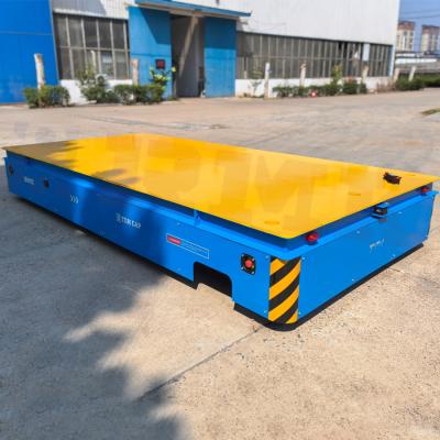 China Heavy Duty Battery Powered 5 Tons Steel Tube Transfer Trolley zu verkaufen