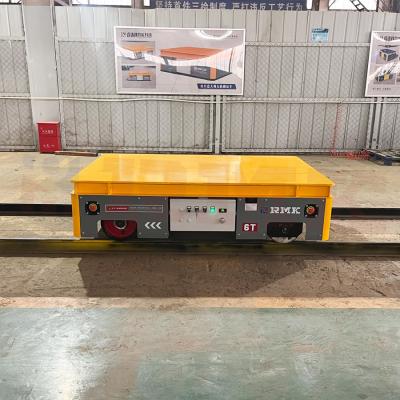 China Heavy Duty 6 Tons Customized Steel Pipe Battery Rail Transfer Cart for sale