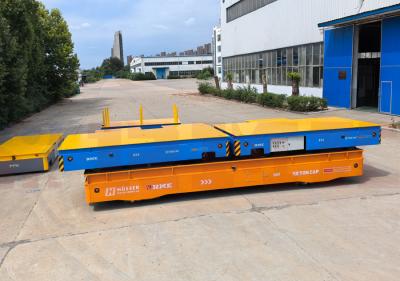 China 40 Tons Four Wheel Steer Omnidriectional Wheel Transfer Cart For Material Handing en venta