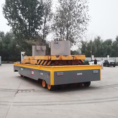 China 50 Tons Hydraulic Steering Trackless Electric Transfer Cart en venta