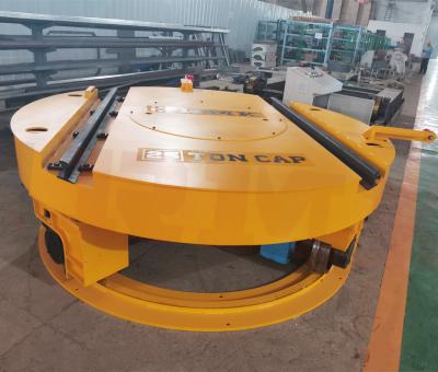 China Cross Tracks Turntable 20T Industrial Rail Cart For Parallel for sale