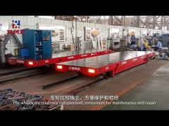 Rail transfer trolley used in the production workshop