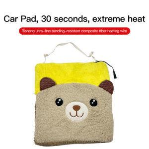 China 100% Polyester Washable 5V Cute Heating Heated Car Chair Seat Cushion Type for sale