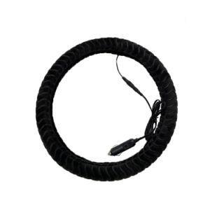 China Highly Durable Custom Black Car Heated Steering Wheel Cover for sale