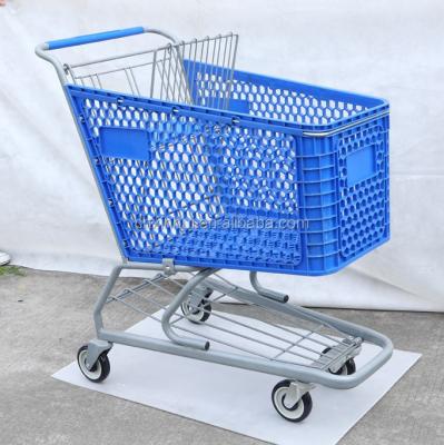 China Unveiling Supermarket Personal Plastic Shopping Cart With Child Seats Made In China for sale