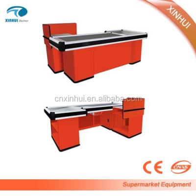 China Quick checkout counter with belt or without store checkout design for supermarket, retail store checkout for sale