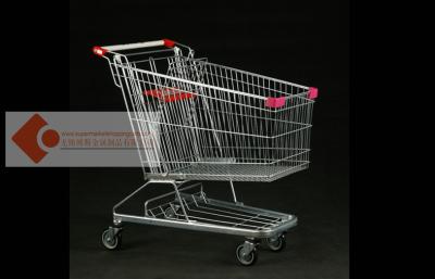 China OEM Lightweight Wire Shopping Trolley Extra Large Shopping Cart 120L for sale