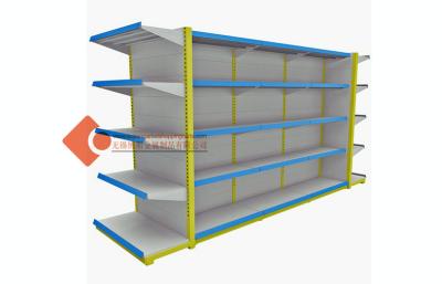 China Powder Coating Heavy Duty Metal Gondola Shelving For Supermarket , 40*80mm Post for sale