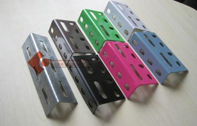 China Colorful Long Hole Angle Rack Frame Cold Rolled Steel IOS CE SGS for sale