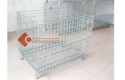 China Plata plegable resistente apilable 1000*1000*850m m de los envases del alambre en venta