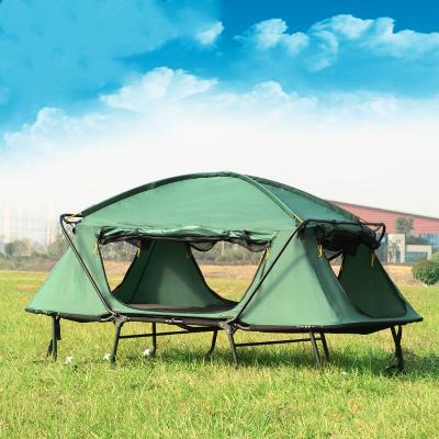 China Diagonal Tethering Type One Person Camping Cot Tent All-Inclusive Portable Camp Folding Tent Oversized Cradle Folding Outdoor Sleep Rise Bed for sale