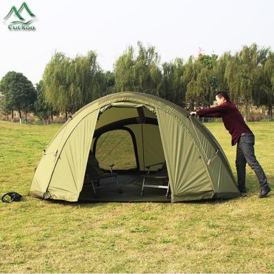 China Portable Double PU Piping Inflatable Platform Raising Tent 2 People Outdoor Padded Tent Fishing Tent for sale