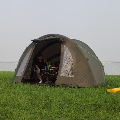 China PU Piping Outdoor Camping 2 Person Mosquito Proof Inflatable Quick Freeze High Sun Beach Camping Fishing Tent for sale