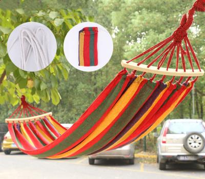 China Outdoor Canvas Bent Stick Tree Swing Hammock from Traditional Factory for sale