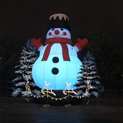 China The Yard Hot Selling New Year Celebrate Waterproof Giant Inflatable Balloon Christmas Snowman Advertising Custom for sale