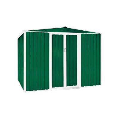 China Traditional Outdoor Garden Storage Shed 6X8 Ft Green Yard Storage Tool for sale