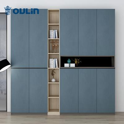 China Adjustable (height) lacquer living room furniture display stand and blue modern wooden wardrobes and TV stands for sale