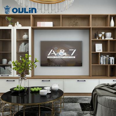 China (Height)Adjustable White Glass Door Dining Cabinet and Wardrobes and TV Stands for sale