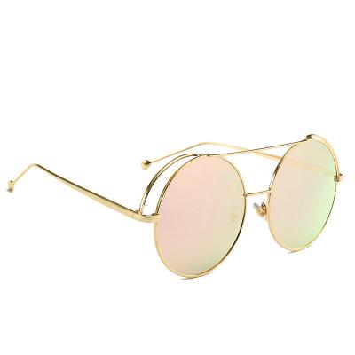 China Fashion Sunglasses Customizable high quality retro round ladies sunglasses with metal frame for sale