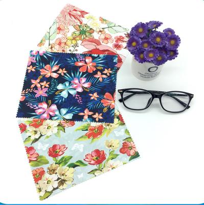 China Custom Phone Screen Silk Screen Printing Microfiber Cleaning Cloth/Glasses Printing Cloth For Glasses for sale