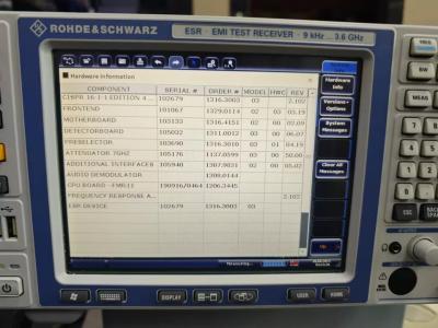 Chine Récepteur de test EMI rapide R&S®ESR3 9 KHz à 3,6 GHz à vendre