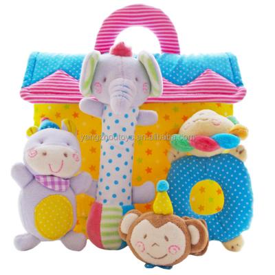 China Hot Sale Good Quality Stuffed Plush Toys 0-12months Baby Comforter Set for sale