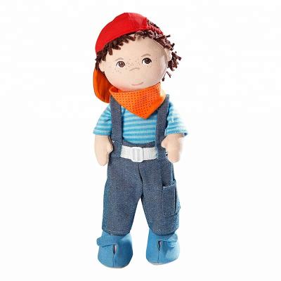 China Toy Custom New Style Unique Cartoon 3d Design Soft Plush Cartoon Human Rag Doll for sale