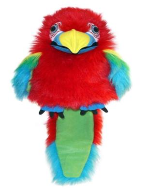 China Wholesale Colorful Plush Cartoon Big Bird Red Plush Hand Puppet Toy for sale