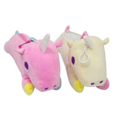 China Hot Selling Cute Funny Kids Plush Soft Horse Pencil Case for sale