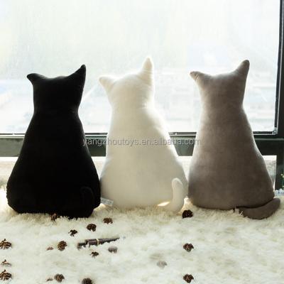 China Functional Soft Fashion Back Shade Cat Seat Sofa Pillow Cushion Cute Plush Animal Stuffed Cartoon for sale