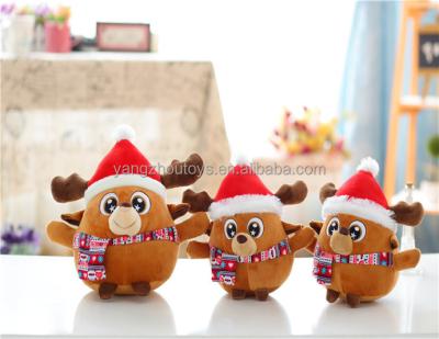 China Funny Factory Plush Cartoon Christmas Reindeer Toy manufacturer lovely high quality plush toy for sale