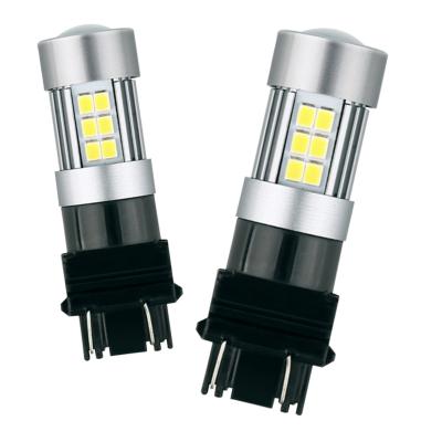 China 14ER 3457NA 3757A 3157 T25 LED Aluminum White Brake Light RT14 Canbus 2835 27SMD 10-30V for sale