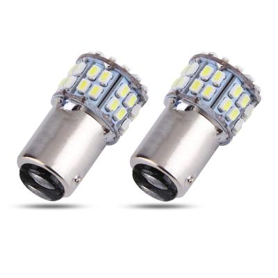 China Aluminum automotive LED 1157 BAY15D 3157 7443 general canbus 1206 50SMD 24V brake turn signal light for sale