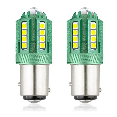 China Aviation Aluminum Highlight 1157 LED 3030 26SMD BA15D BAY15D 6000K Reversing Light for sale