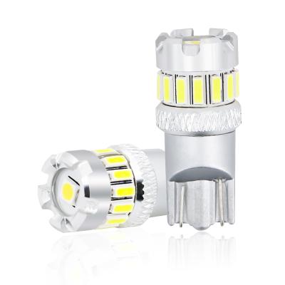 China Aviation W5W T10 LED Bulb DC12V 4014 14SMD 6500K CANBUS Aluminum Error Free Roof Light for sale