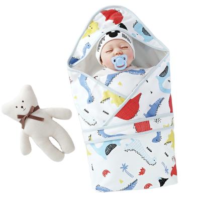 China Wholesale Hot Sale 85*85 Anti-Static Double Layer Cotton 100% Baby Wrap Organic Covering Baby Wrap Easy Adjustable Boy Covering for sale