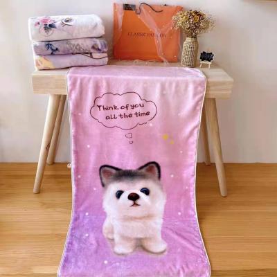 China High Quality Super Soft Coral Fleece Pattern Baby Safety Blanket Anti-static Custom Baby Blanket Wrap Covering for sale