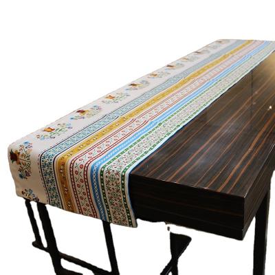 China Stripe Custom Design Christmas Table Runner Cotton Table Runner / Wedding Table Runner for sale