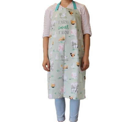 China Custom Size Restaurant or Cafe Casual Leather Work Apron With Pockets Kids Baking Apron for sale