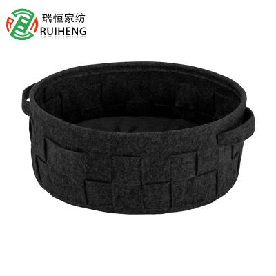 China Luxury Round Indoor Windproof Cat House Dog Bed Foam Bed Memory Foam Pet Bed for sale