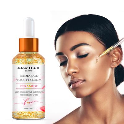 China Skin Revitalizer OEM/Odm Glow It All Brand Even Tone And Pigmentation Correctors And Vitamin C Hyraluronic Face Serum Replenishing Private Label for sale