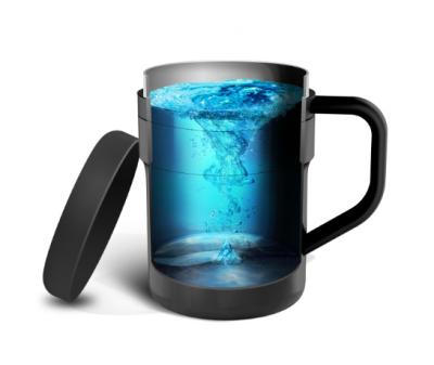 China GUOHENG Food Grade Stainless Steel Latest Travel Water Proof Modern Portable Thermal Mug Automatic Self Stirring Mug for sale