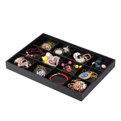 China Velvet Artificial Leather Jewelry Box Plastic Internal Blister Paper Jewelry Personalized Jewelry Case for sale